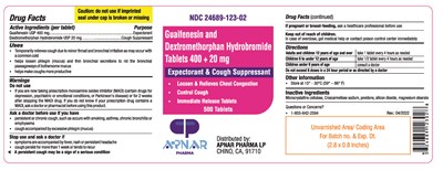 Guaifenesin and Dextromethorphan Hydrobromide Tablets_500s.jpg Guaifenesin and Hbr tablets 400+20mg- 500s tablets - Guaifenesin and Dextromethorphan Hydrobromide Tablets 500s